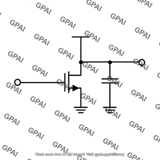 Mosfet common source amplifier with capacitive load