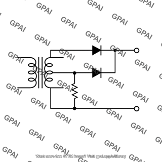 Full wave rectifier center tapped transformer