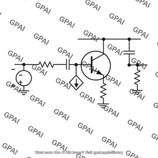 Thevenin equivalent input circuit common emitter amplifier