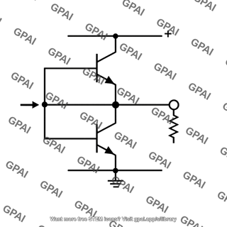 Push pull emitter follower output stage