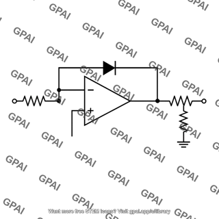 Precision half wave rectifier single diode