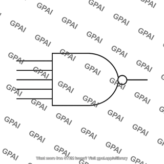 Nand gate four input