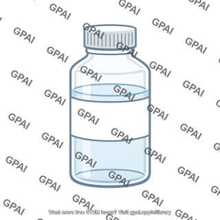 Vial with liquid