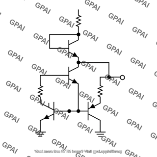 Ua741 operational amplifier output stage