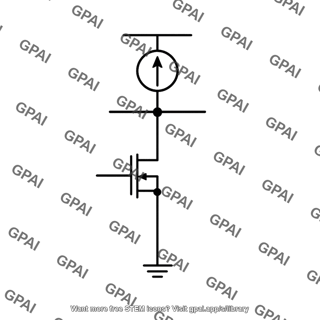 Current source loaded common source amplifier