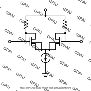 Differential amplifier mesfet