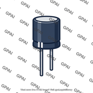 Polarized radial capacitor