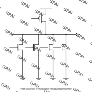 Pseudo nmos nor gate four input