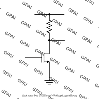 Resistively loaded mos inverter