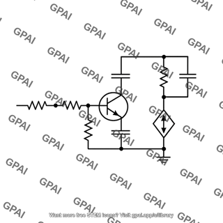 High frequency equivalent circuit common emitter amplifier