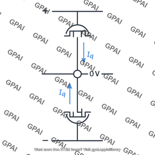 Cmos class ab output stage quiescent