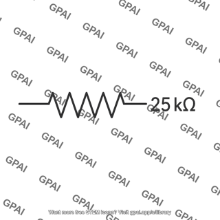 Resistor 25k horizontal