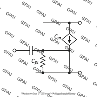 High frequency hybrid pi model