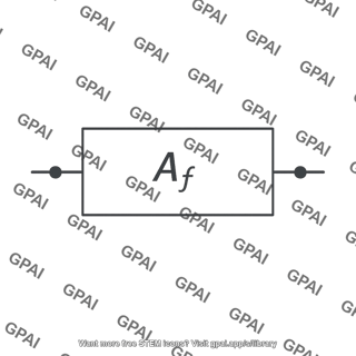Feedback amplifier block symbol