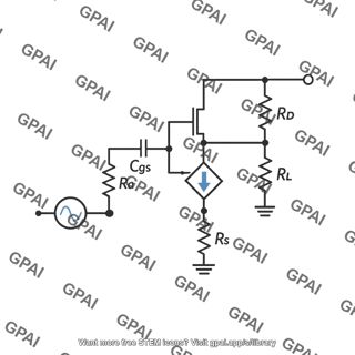 Common source amplifier equivalent circuit