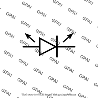 Light emitting diode symbol