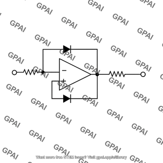 Precision half wave rectifier dual diode