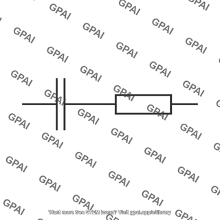 Capacitor and resistor in series