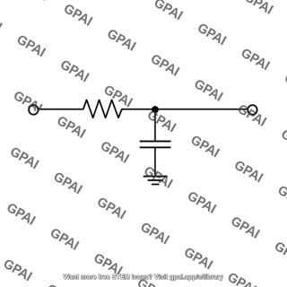 First order low pass network