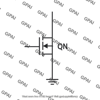 N channel mosfet pull down