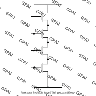 Four nmos series pull down network
