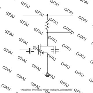 Cs amplifier with parasitic capacitances