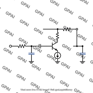 Common emitter amplifier high frequency equivalent circuit