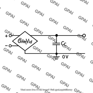 Transconductance amplifier with compensation capacitor