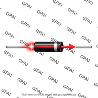 Diode forward biased component