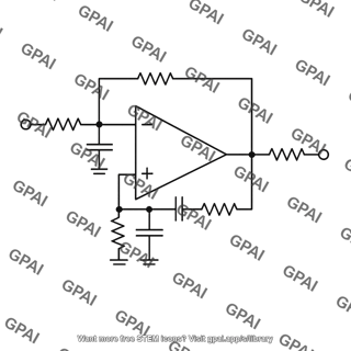 Single amplifier biquadratic filter