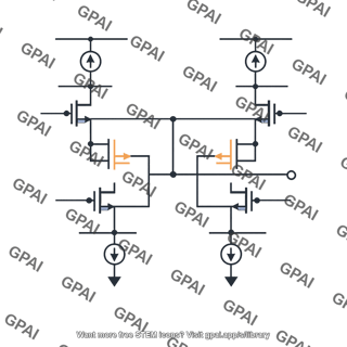 Folded cascode cmos amplifier