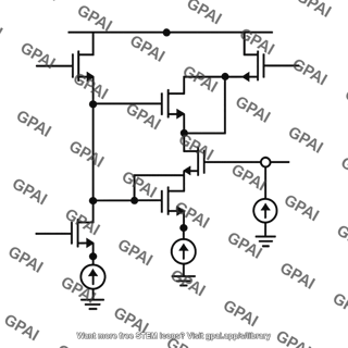 Folded cascode amplifier single input