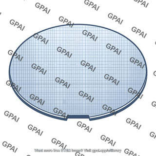 Patterned silicon wafer