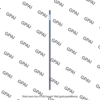 Vertical line with oval