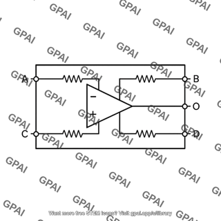 Differential amplifier module ina105