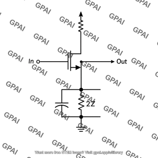 Common mode half circuit mos with tail capacitance