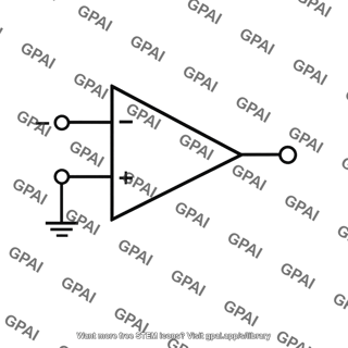 Operational amplifier grounded positive input