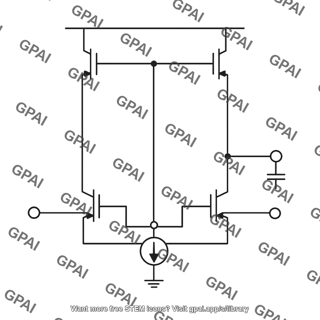 Sense amplifier differential mos