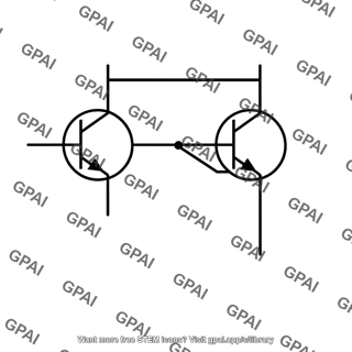 Compound npn transistor pair