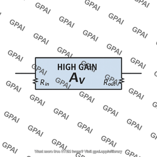High gain voltage amplifier stage