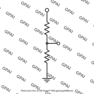 Two resistor voltage divider