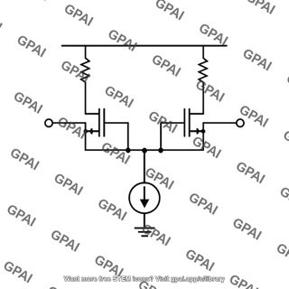 Mosfet differential amplifier