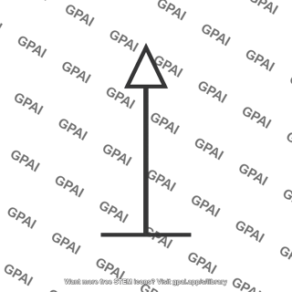 Upward power rail arrow