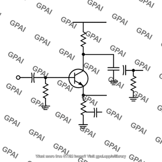 Common emitter amplifier full biased bypassed stage