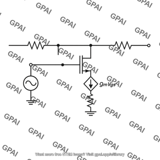 Amplifier small signal equivalent circuit