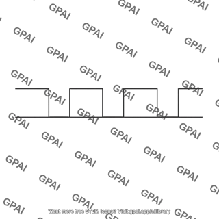Binary digital signal waveform