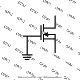 Grounded mosfet gate