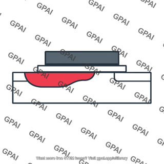 Source diffusion region overlapping gate