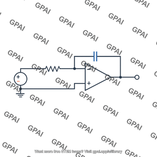 Op amp integrator circuit