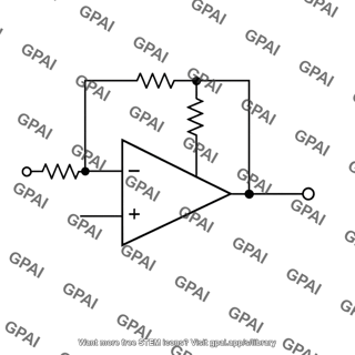 Inverting op amp amplifier